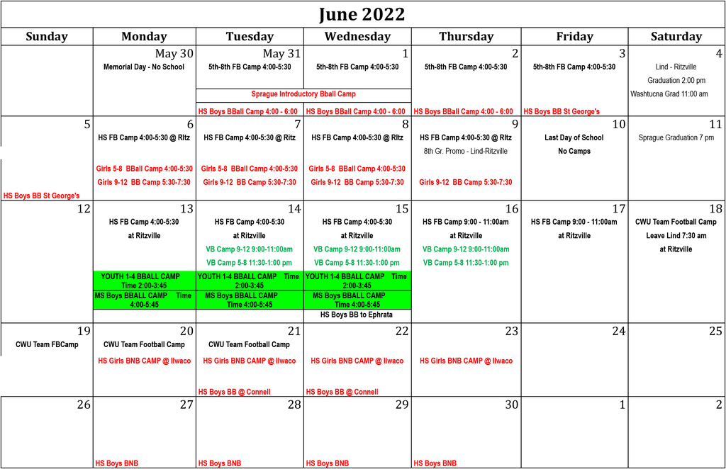June2022camps calendar